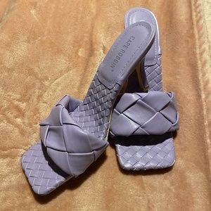 purple 3.5 inch heels